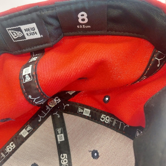 59Fifty New Era Size 8 Washington Nationals Fitted Hat On Field Cap … - Picture 7 of 7